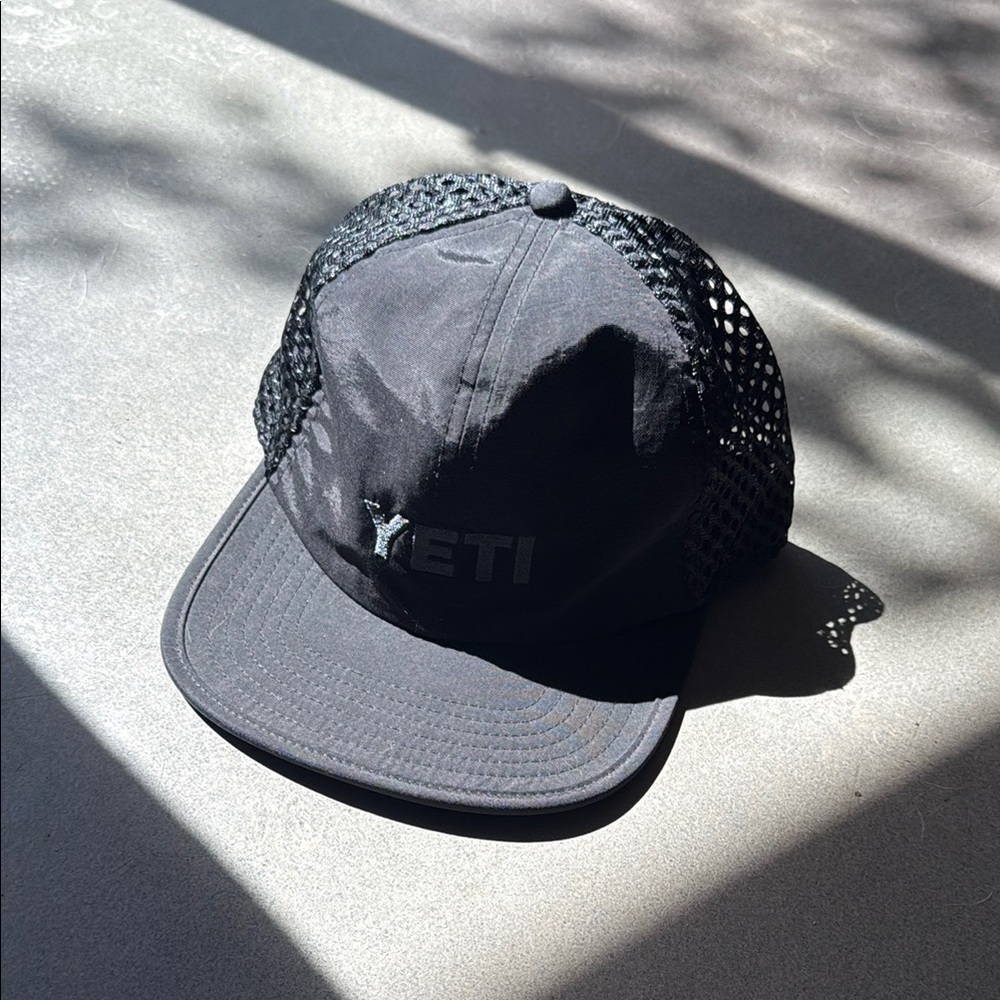 Yeti Black Hat with Mesh Panels